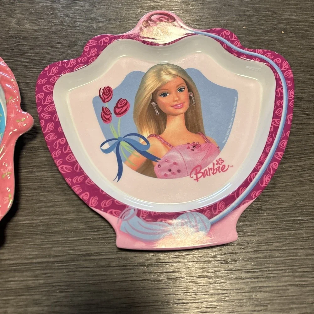 Barbie & Disney both plates